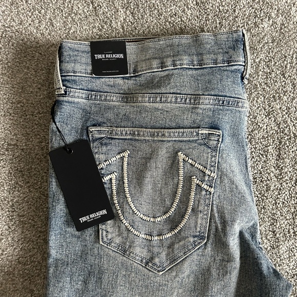 True Religion Light Blue Straight Jeans